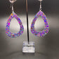 Multicolored Purple Sequin Dangles