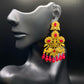 Golden Fierce Red Dangles