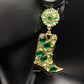 Green Bling Boots Dangles