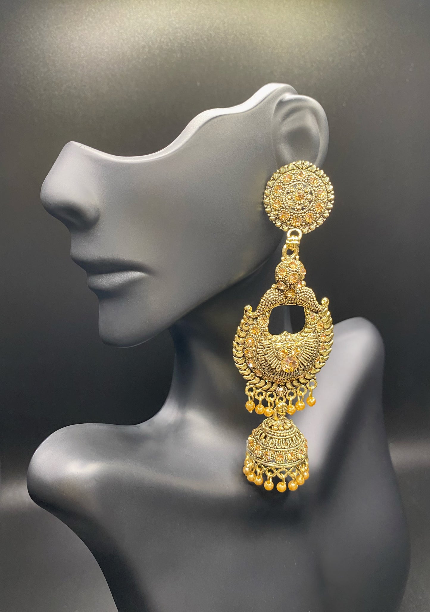 Golden Sun Jhumkas