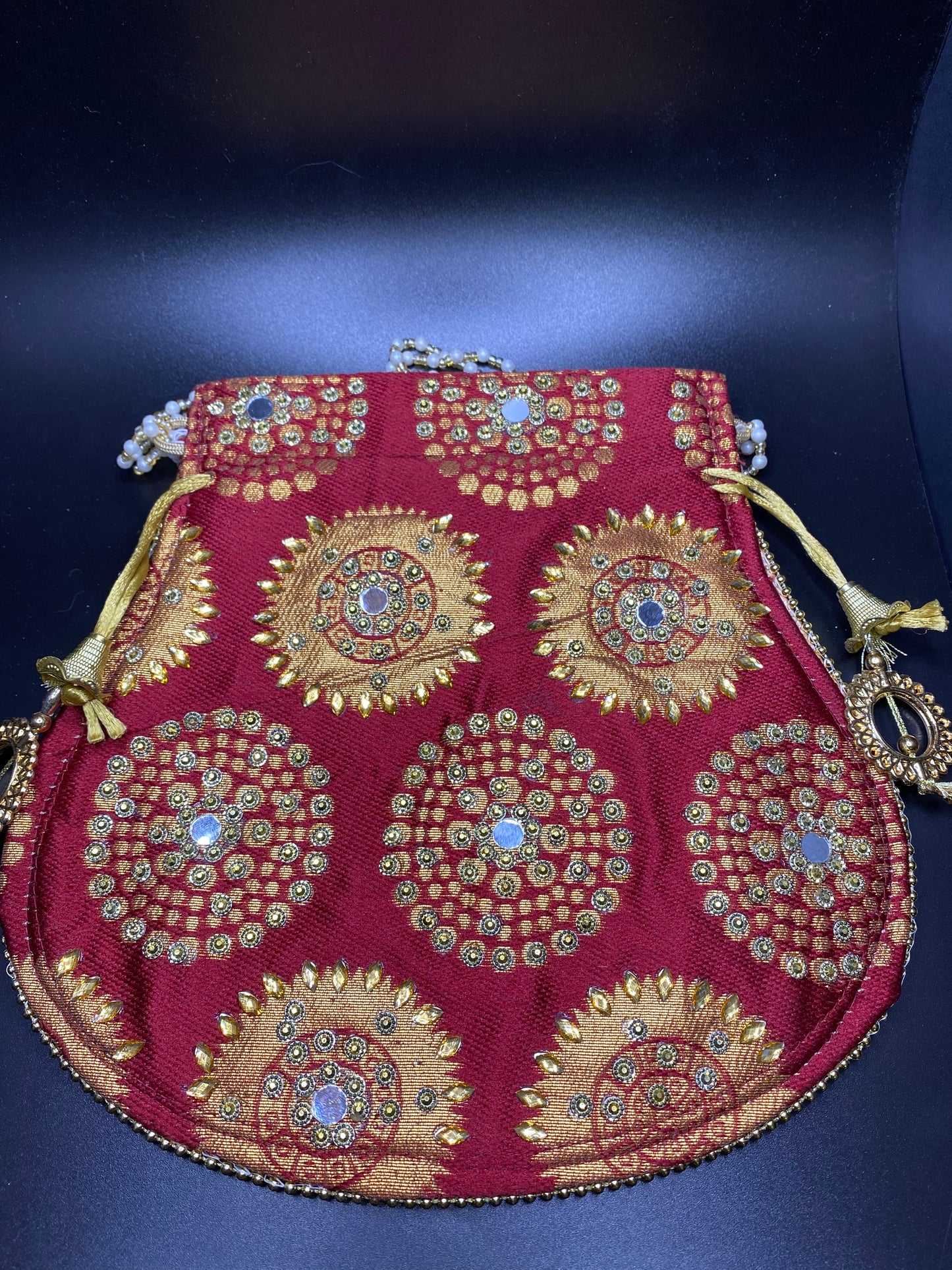 Royal Red Dazzling Desi Purse