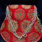 Red Dazzling Desi Purse