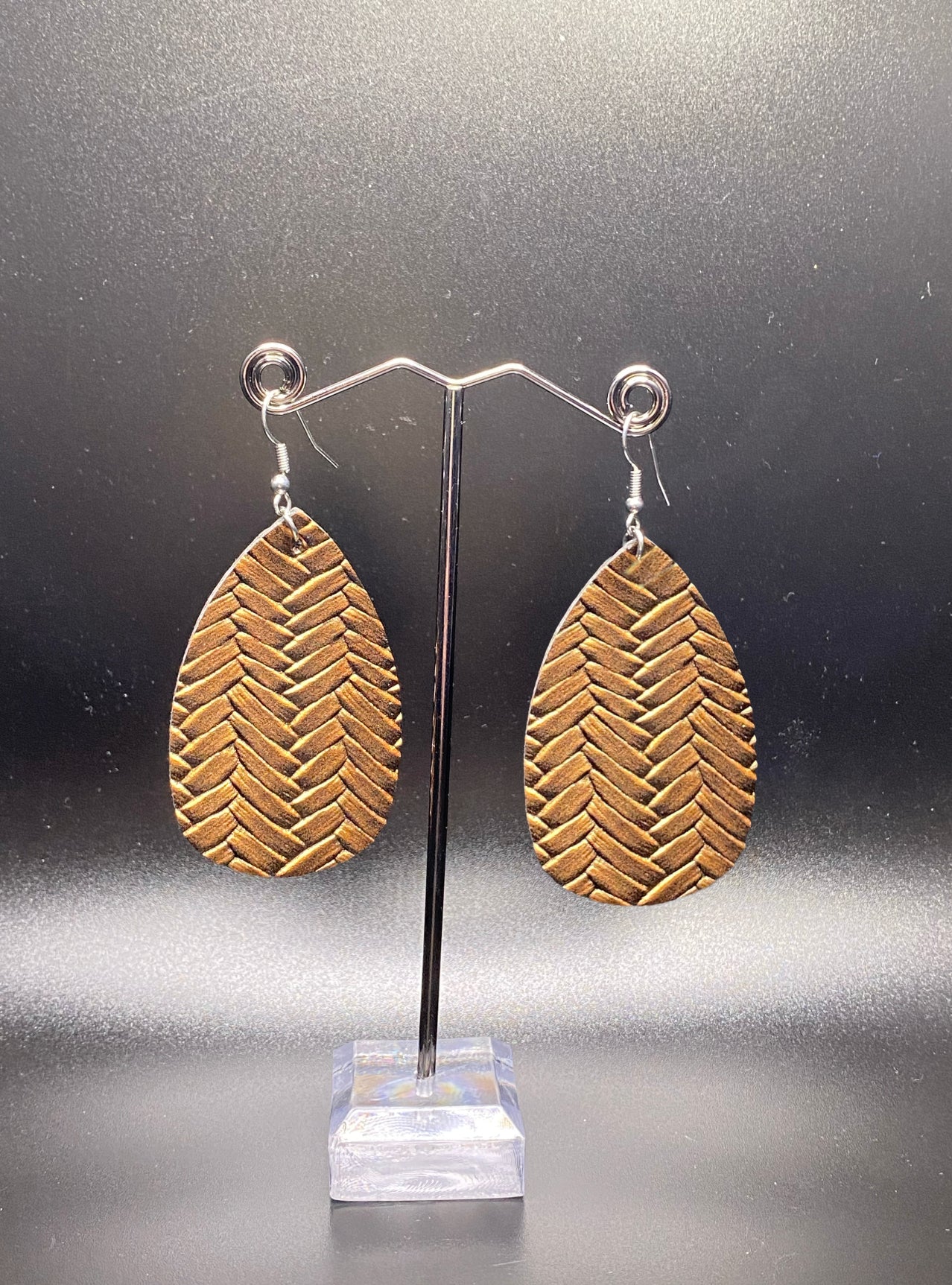 Brown Patterned Dangles