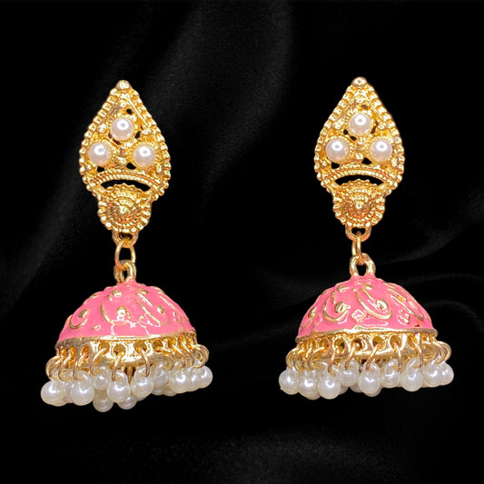 Pink Passion Jhumkas