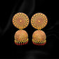 Gold and Maroon Bling Jhumkas