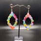 Colorful Diamond Dangles