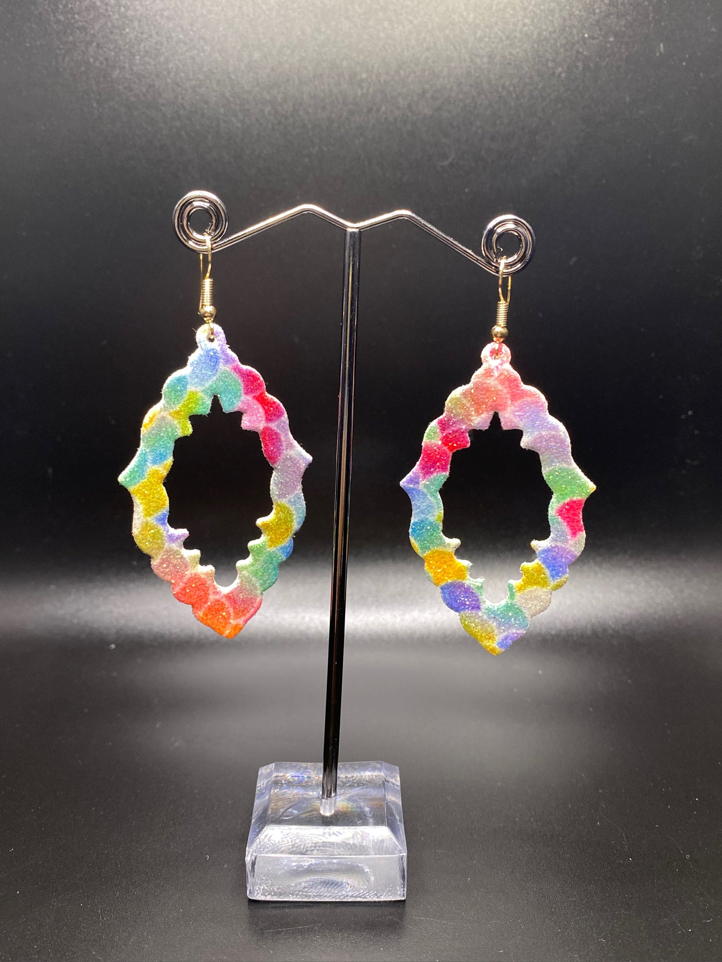 Colorful Diamond Dangles