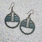 Brown & Blue Geometric Dangles