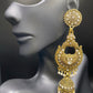 Golden White Sun Jhumkas