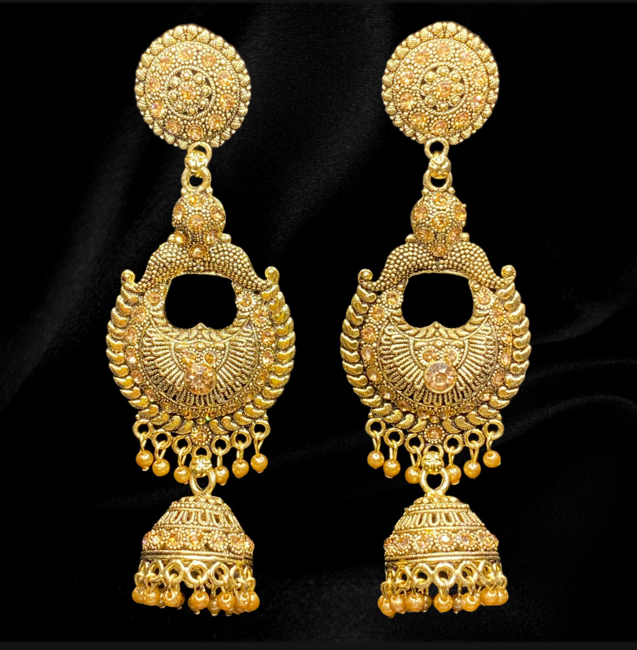 Golden Sun Jhumkas